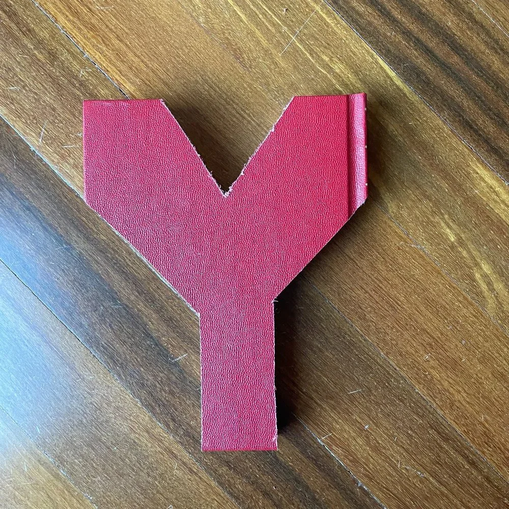 Vintage Book Monogram Letter - Y